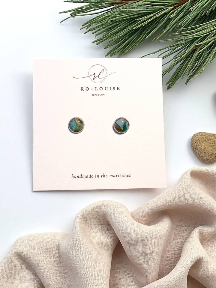 The Jane Stud (An Ontario Stone) for wholesale by Ro + Louise Jewelry