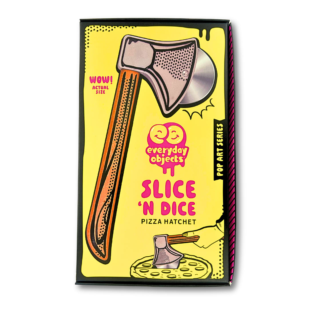 Everyday Objects - Wholesale Pizza Wheel - Slice 'N Dice Pizza Cutter Hatchet - Stainless Steel Blade7
