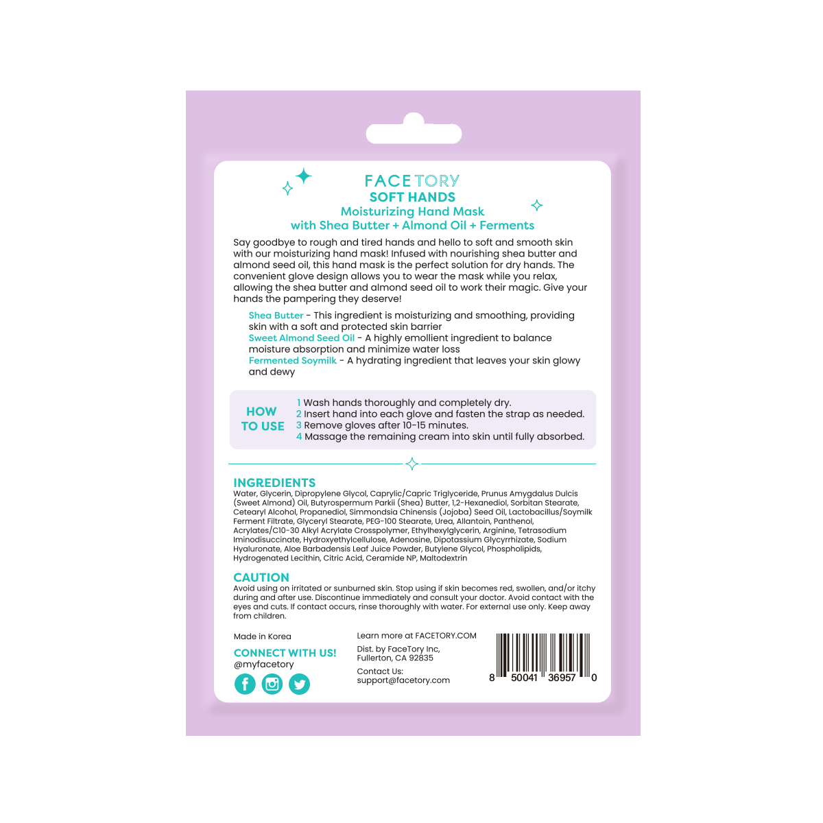 FaceTory - Wholesale Hand Cream/Lotion - Hand Masks - K-Beauty - Moisturizing - Soft Hands - Set of 25