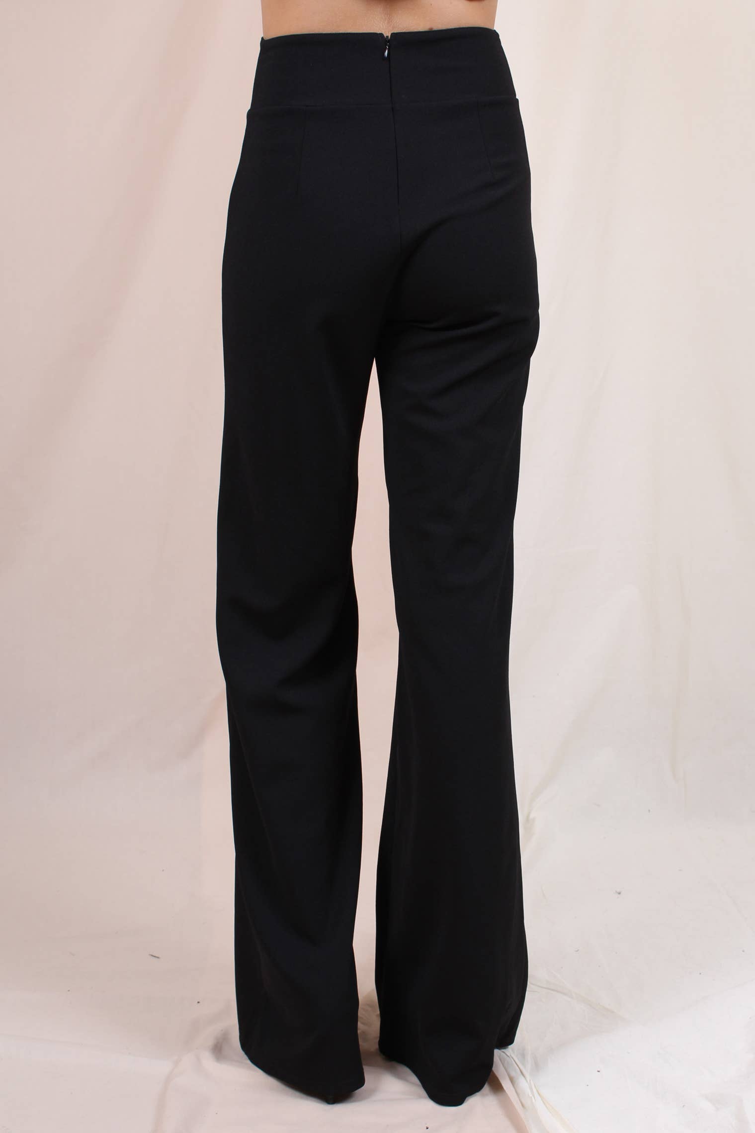 Fore Collection - Wholesale Pants - Women's - DRESSY HIGH WAISTED V CUT PINSTRIPE TROUSERS -PD5710F017