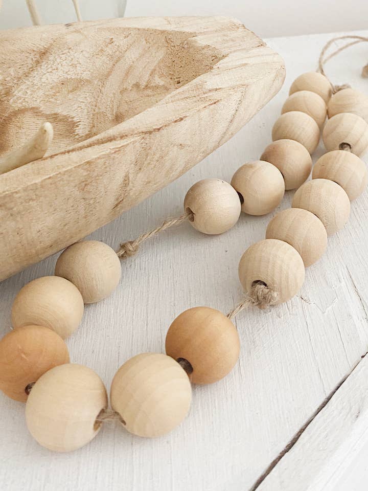 Wood Bead MS Knot Garland for wholesale by Simply Styled Art