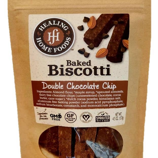 Healing Home Foods - Wholesale Cookie - Biscotti Double Chocolate Chip