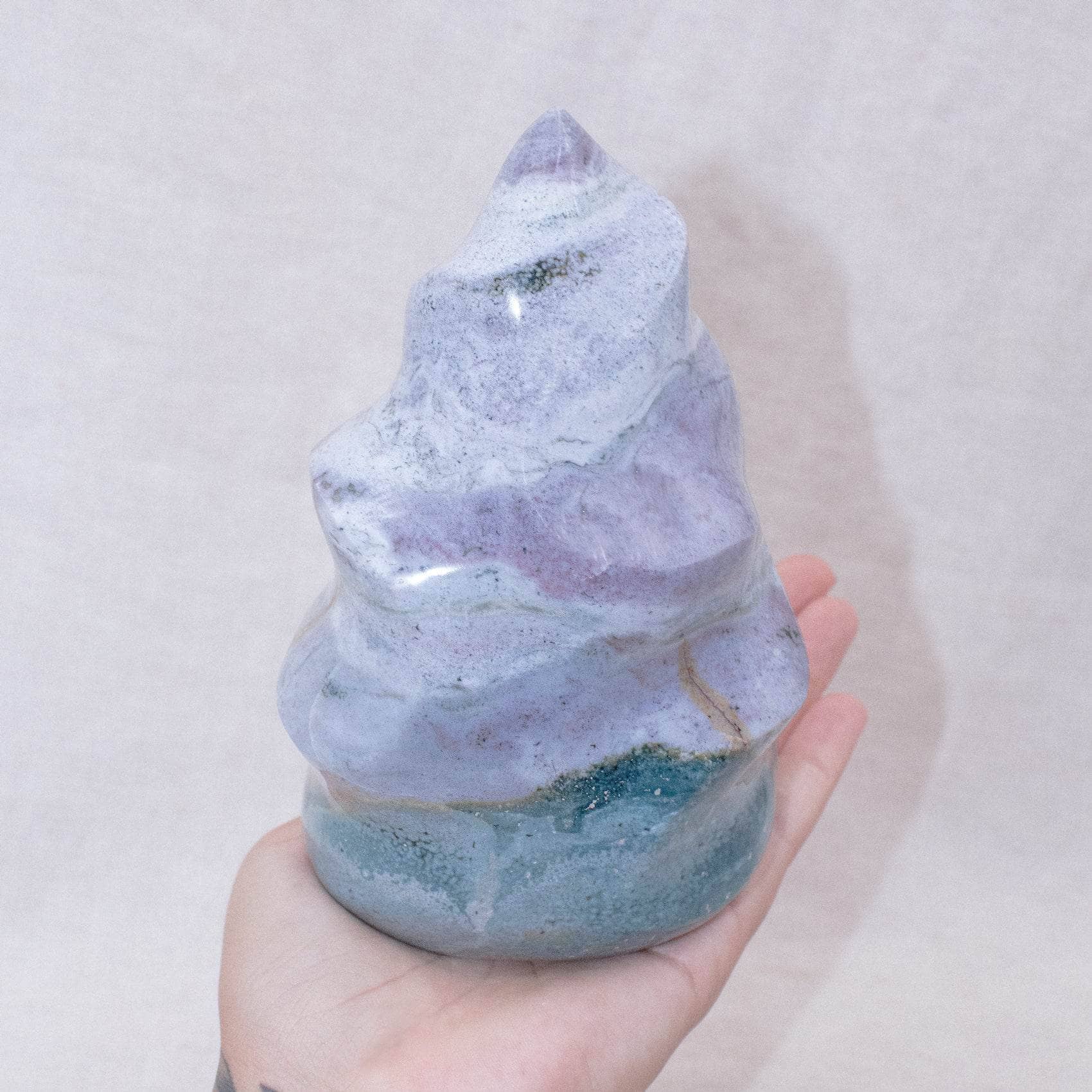 Tiny Rituals - Wholesale Spiritual Stone/Crystal - Ocean Jasper Flame - AAA Premium Quality40