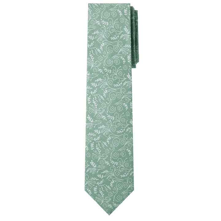 Men's Floral Cotton Tie for wholesale by Jacob Alexander