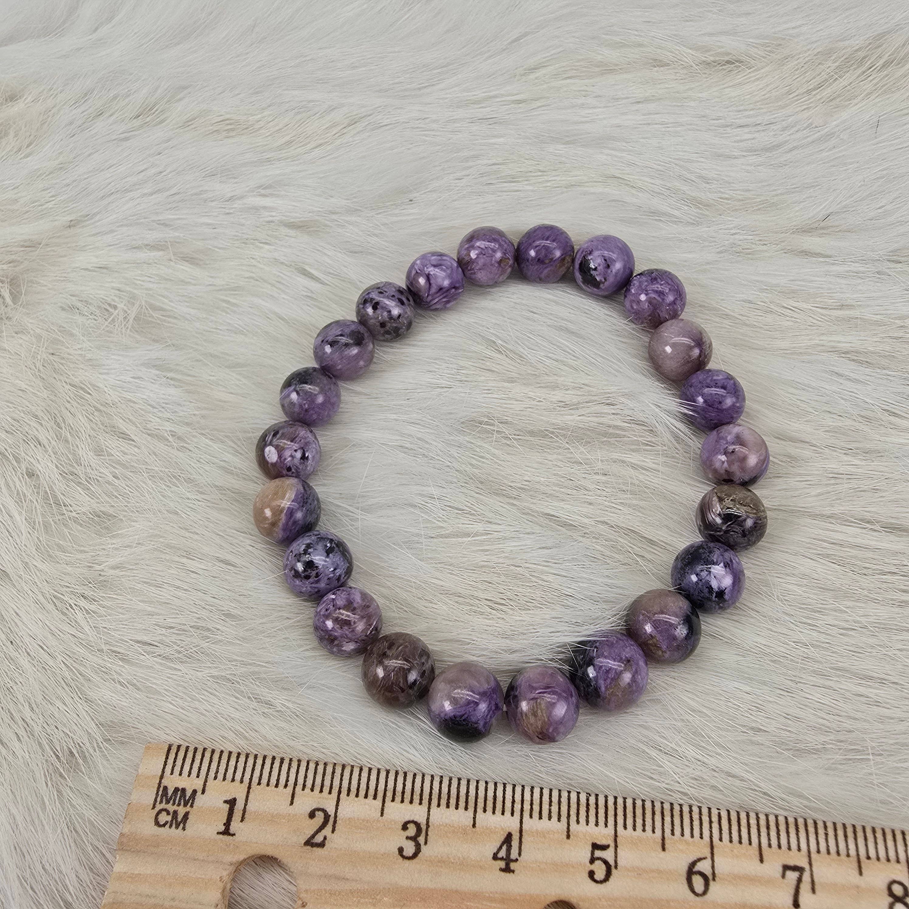 Aquamarine Daydream Wholesale - Vente Pierre et cristal de spiritualité - Bracelet en charoïte polie de 8 mm - Bijoux en cristal2