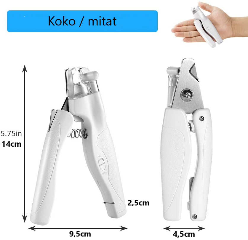 Paws & Son - Wholesale Pet Grooming Tool - Dog - Paws & Son™ Safeclip - Lemmikin kynsileikkuri valolla3