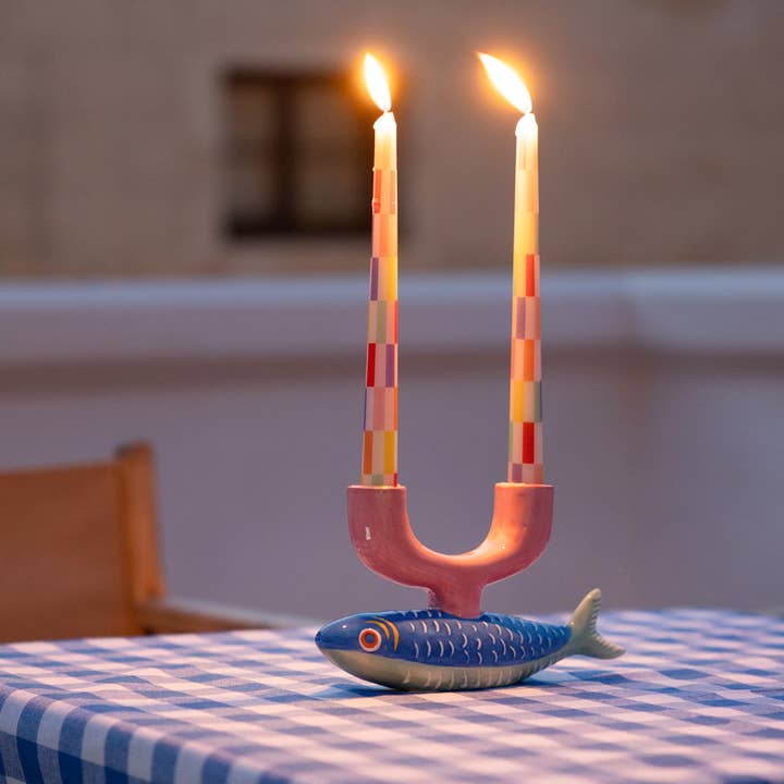 Talking Tables UK - Wholesale Candle Holder - Fish Ceramic Candle Holder | Spring | Summer |