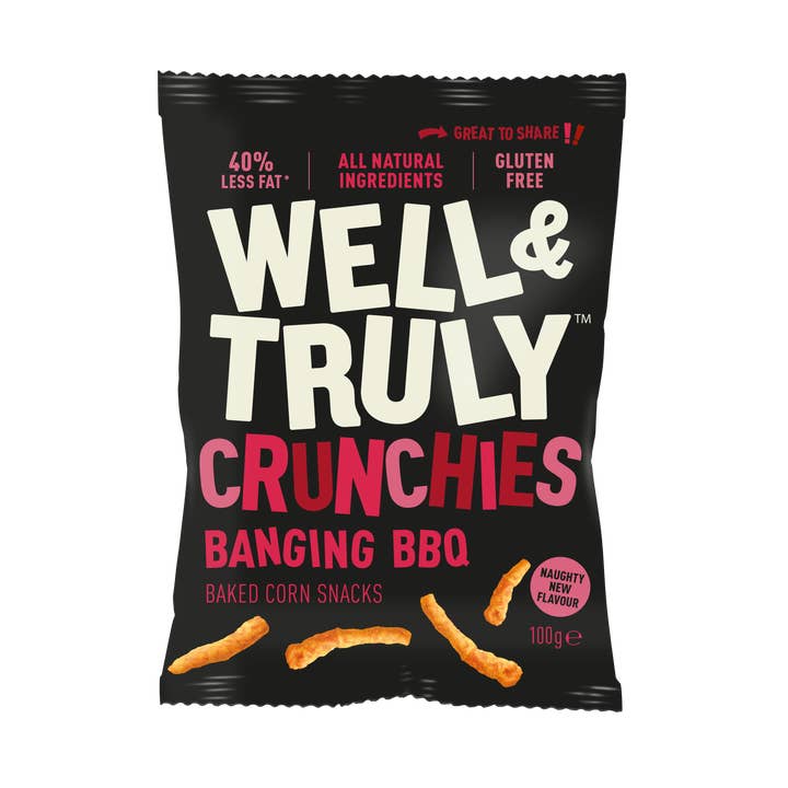 Crunchies Banging BBQ 100g - Vegan - Gluten Free for wholesale by Well&Truly