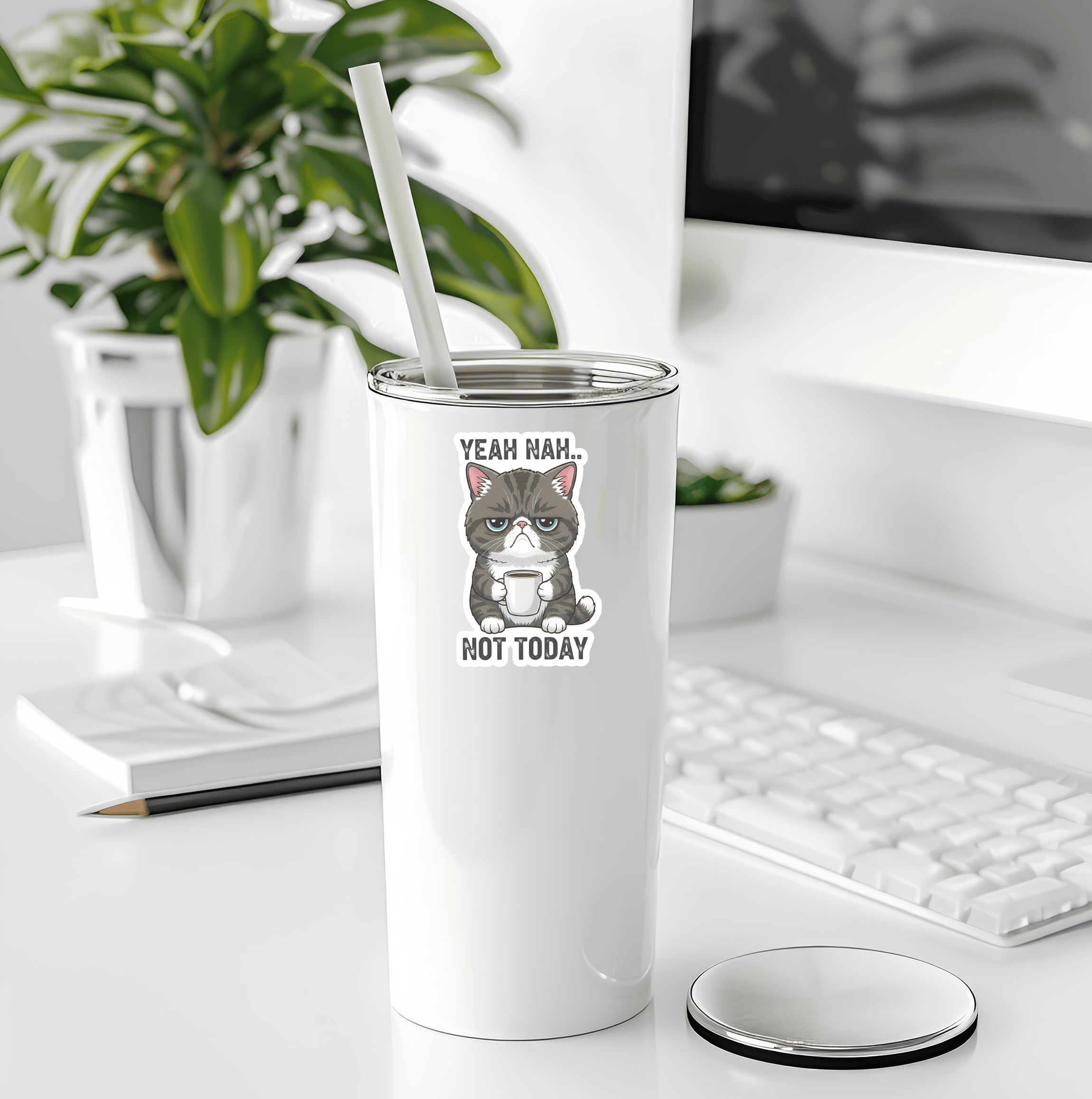 Sticker Atlas - Wholesale Sticker - Yeah, Not Today Sticker3