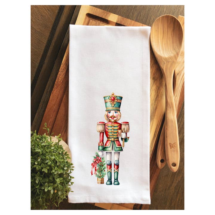 Whimsical Christmas Nutcracker Tea Towel for wholesale by Rouge 225