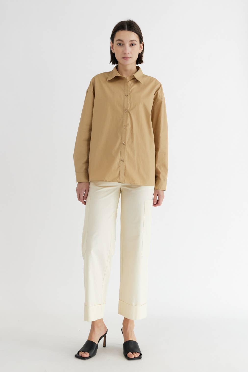 MOD REF - Wholesale Button Down Shirt - Women's - The Ema Top | Collared Button-Down Top24