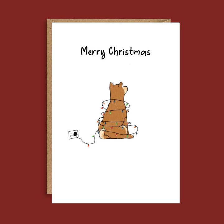 Cartão de Natal Shiba Inu | A5 Alta Qualidade por atacado de EscDesignsUK