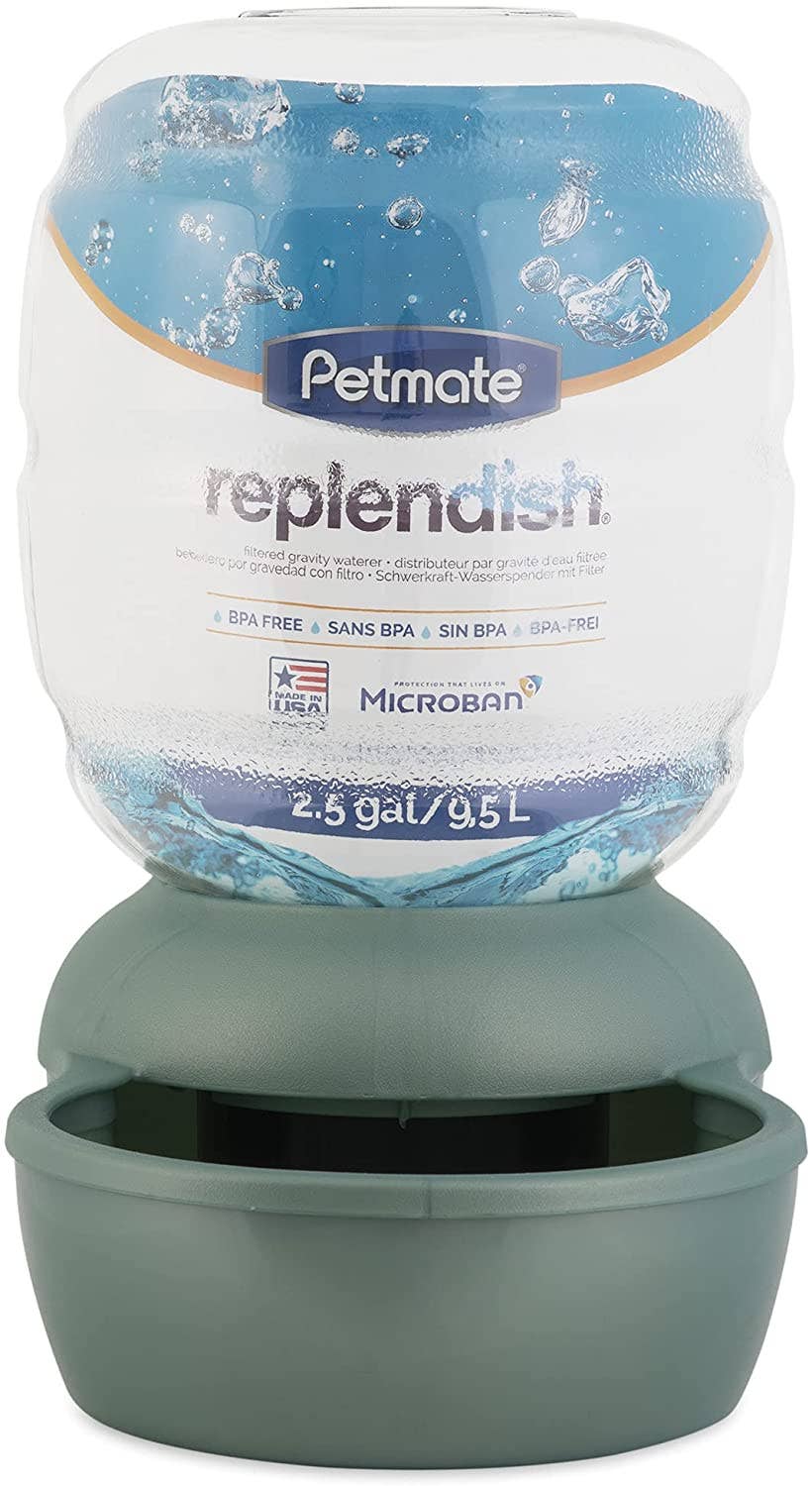 Above Edge - Wholesale Pet Bowl - Cat/Dog - Replendish Gravity Waterer With Microban for Cats and Dogs,4