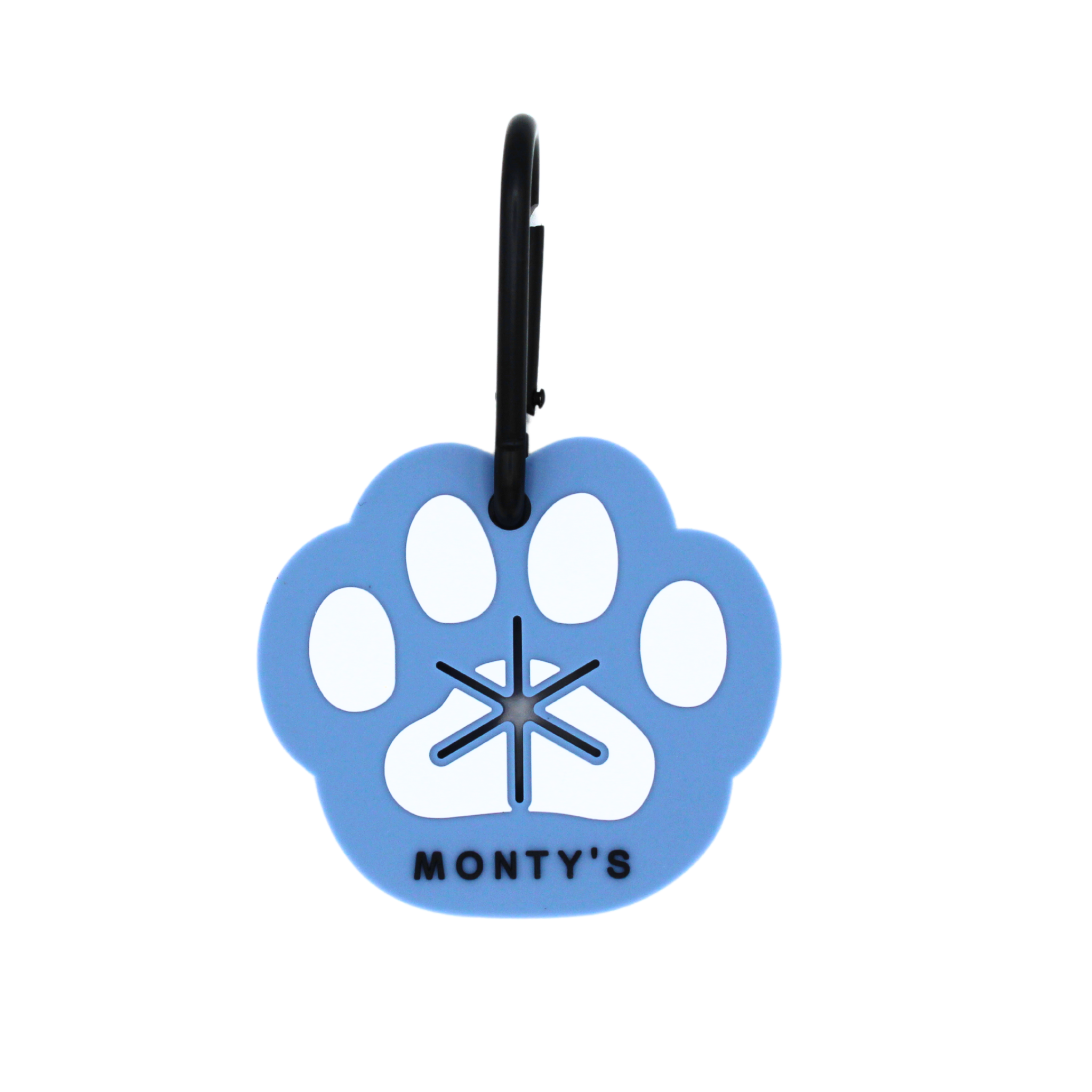 Monty's Bags - Wholesale Pet Poop Bag Dispenser - Silicone Used Poop Bag Handsfree Holder - Paw Print0