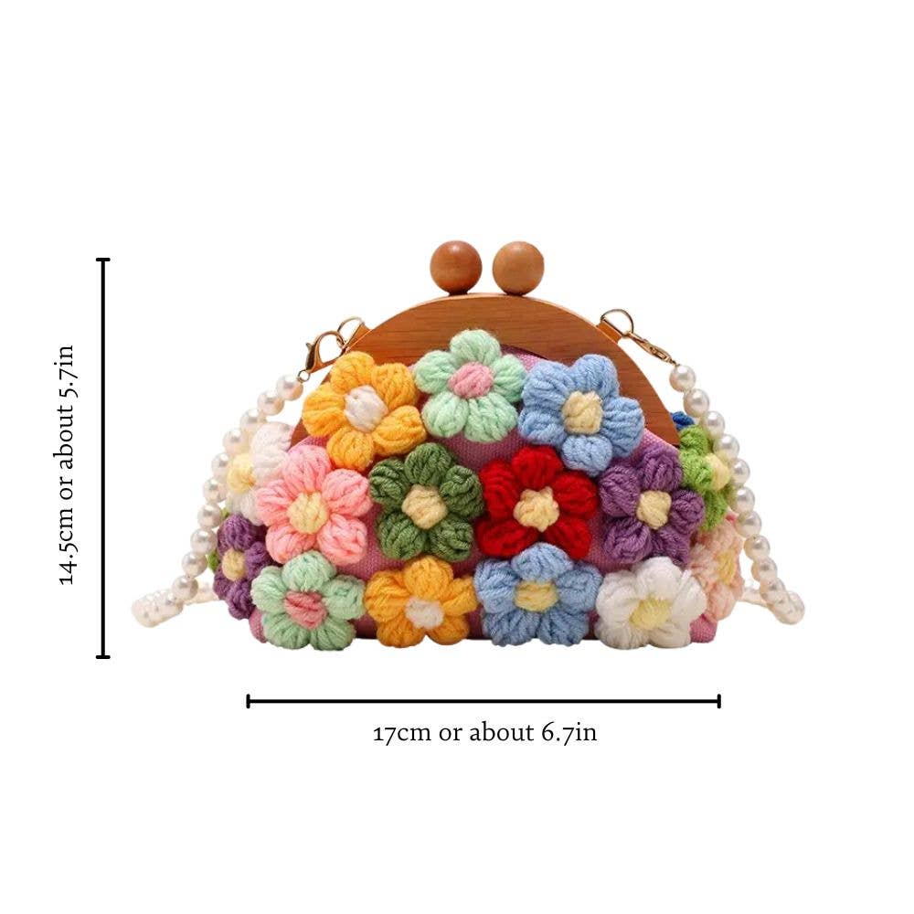 Ashlen - Wholesale Crossbody Bag - Women's - CROCHET FLOWER HANDBAG7