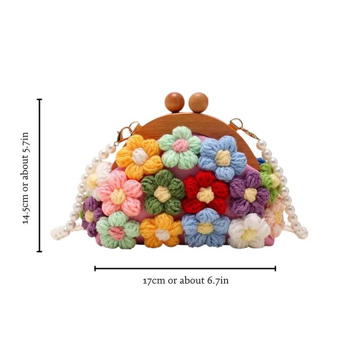 Ashlen - Wholesale Crossbody Bag - Women's - CROCHET FLOWER HANDBAG7