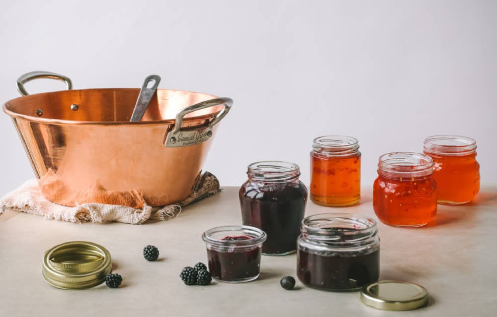 samuel groves – wholesale Cooking pot – 28cm Copper Jam Pan1