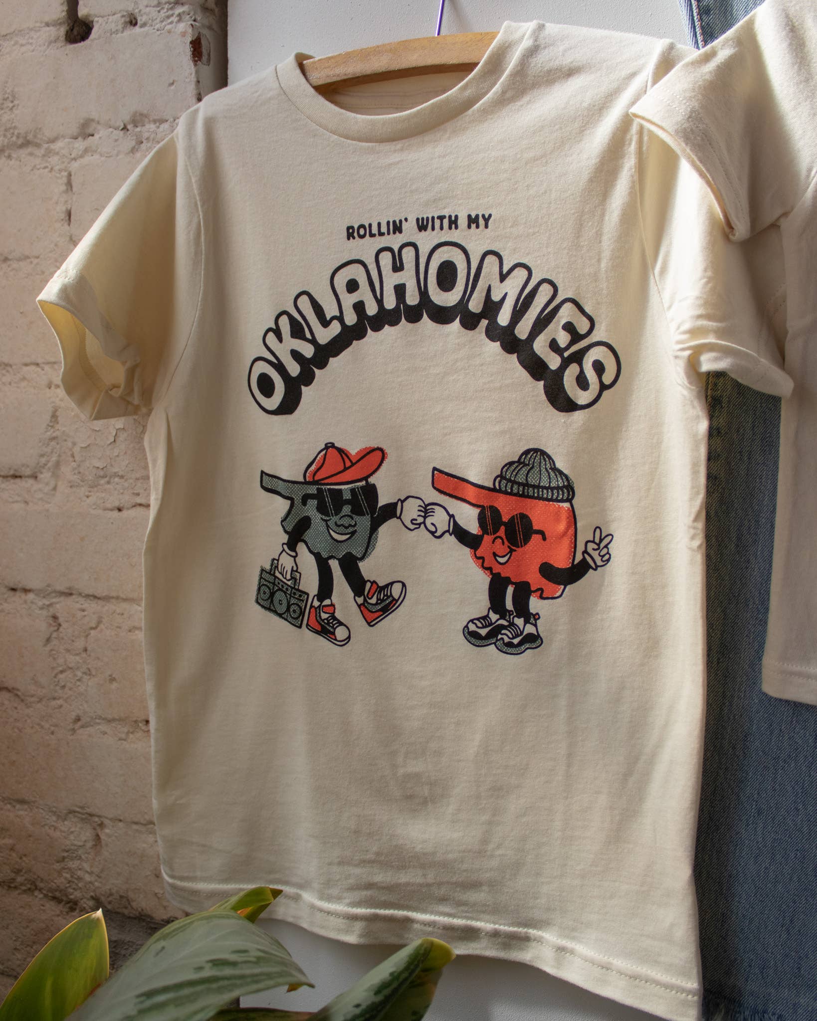 Natural Oklahomies Kids Tee for wholesale on Faire6