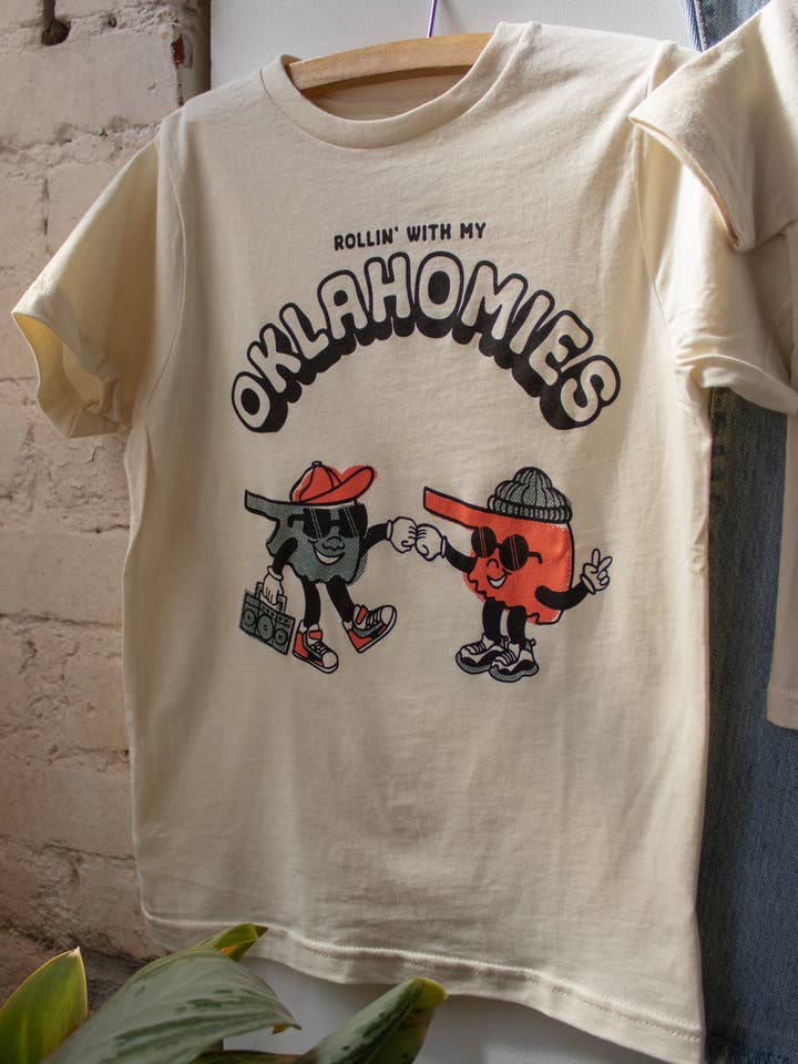 Natural Oklahomies Kids Tee for wholesale on Faire6