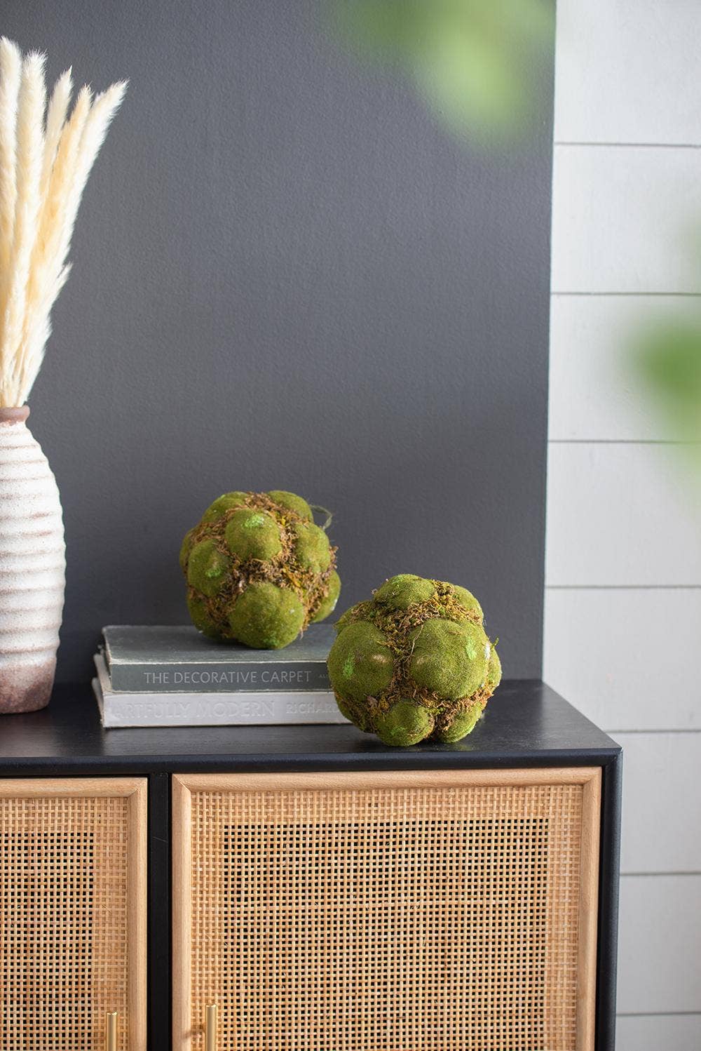 A&B Home Group Inc. - Wholesale Artificial Plant - S/3 D6.5" Artificial Decorative Moss Ball - Green7