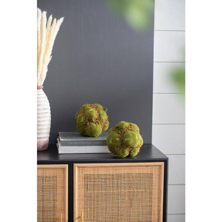 A&B Home Group Inc. - Wholesale Artificial Plant - S/3 D6.5" Artificial Decorative Moss Ball - Green7