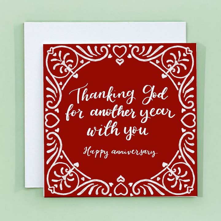 Christian Anniversary Card, Faith Couple Milestone, Grateful for wholesale by And Hope Designs - Cards, Stickers & Stationery