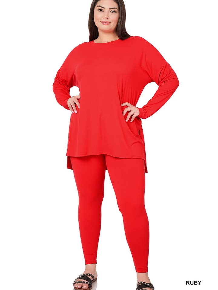 42POPS - Vente Ensemble de vêtements d'intérieur – femme - ".._ Ensemble de détente en microfibre Plus1