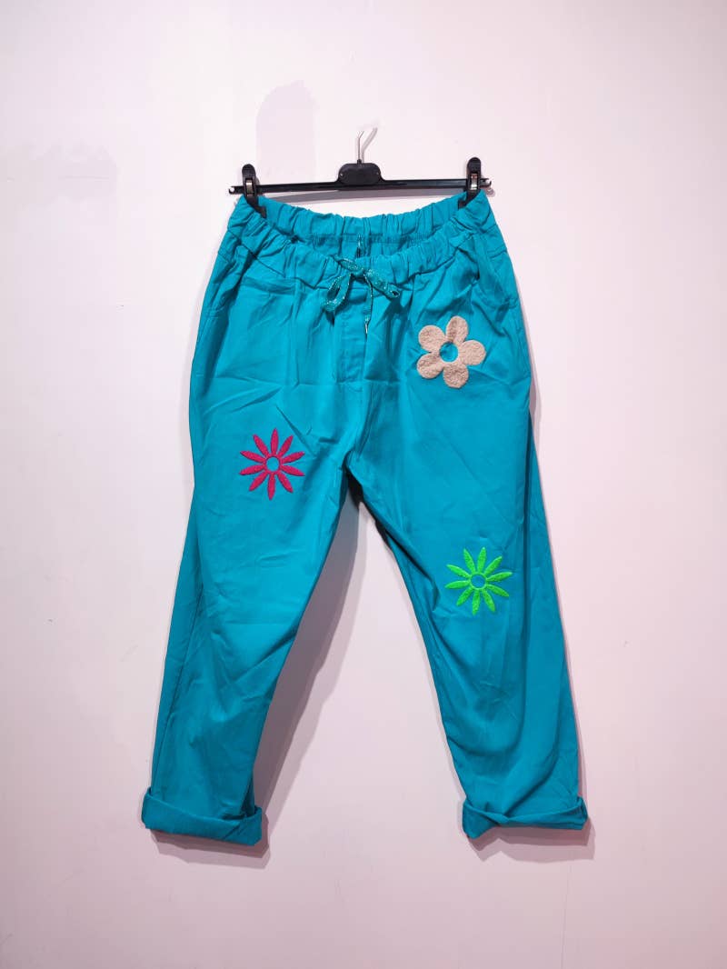 Pomelo paris - Wholesale Pants - Women's - MOON PANTS 3 FLOWERS7
