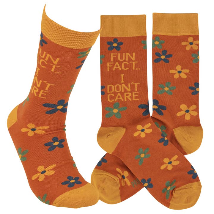 Fun Fact I Don't Care Socks and other Purchase Wholesale my fun colors. Free Returns & Net 60 Terms on Faire trending on Faire.