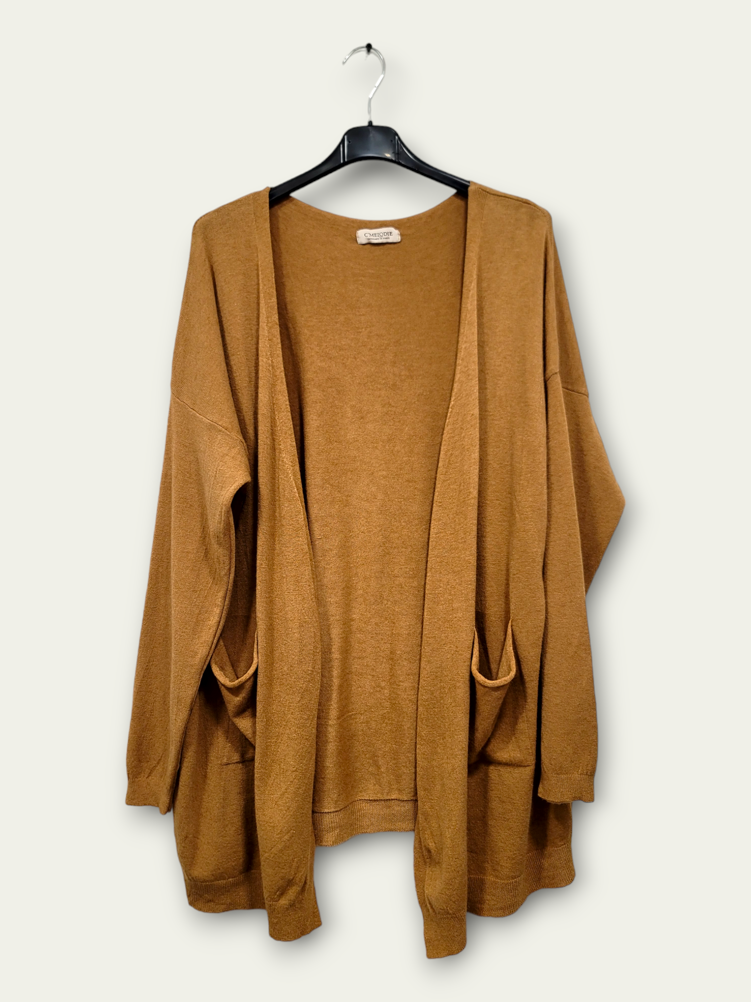 C'MELODIE - Wholesale Cardigan - Women's - Plus Size - Oversized Cardigan with Pockets10