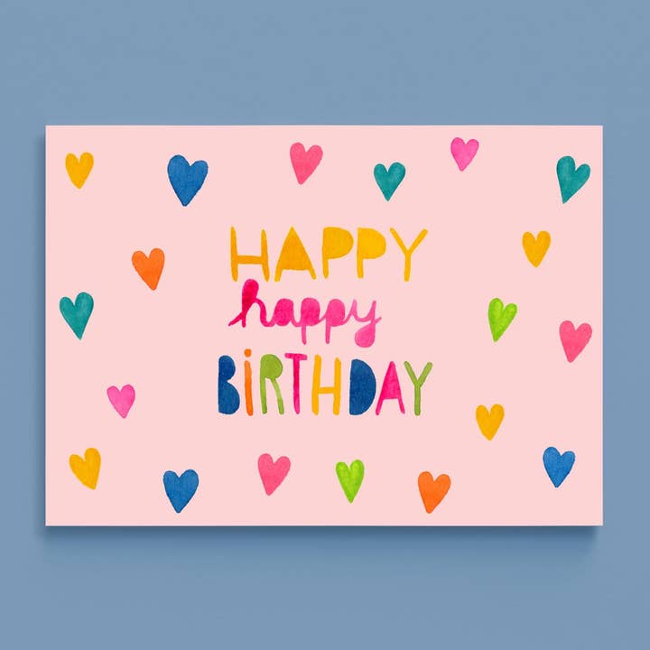 Vykort *Happy Happy Birthday* för wholesale av Frau Ottilie