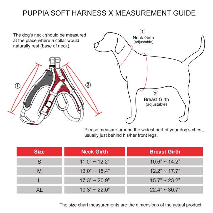 Puppia International Inc. - Wholesale Pet Harness - Dog - Soft Dog Harness X Air Mesh Adjustable Neck & Chest