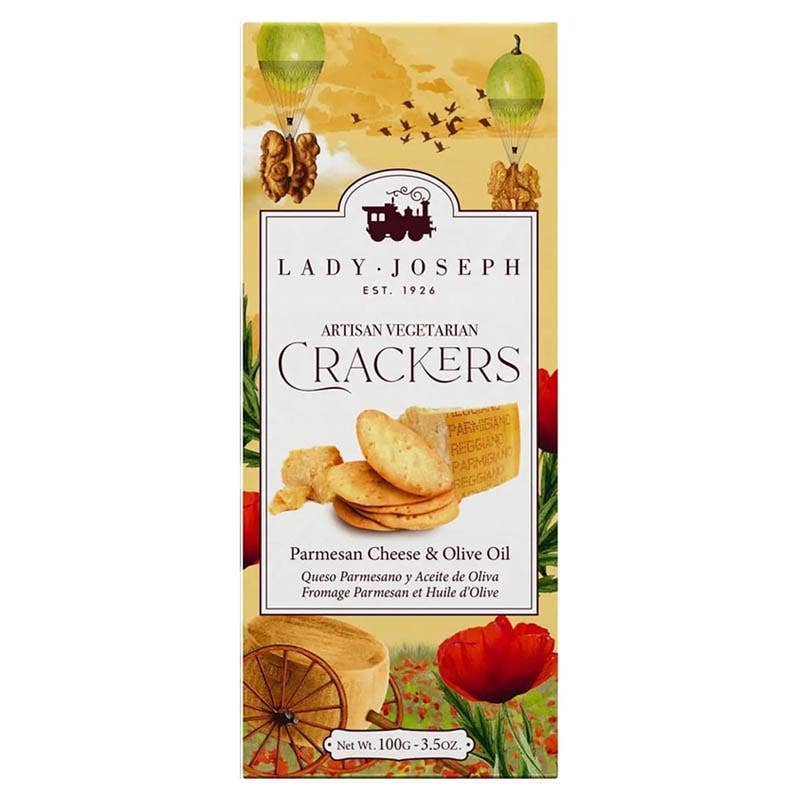 Made in Spain - Wholesale Crackers - Crackers Parmigiano Cheese and Olive Oil, Lady Joseph0