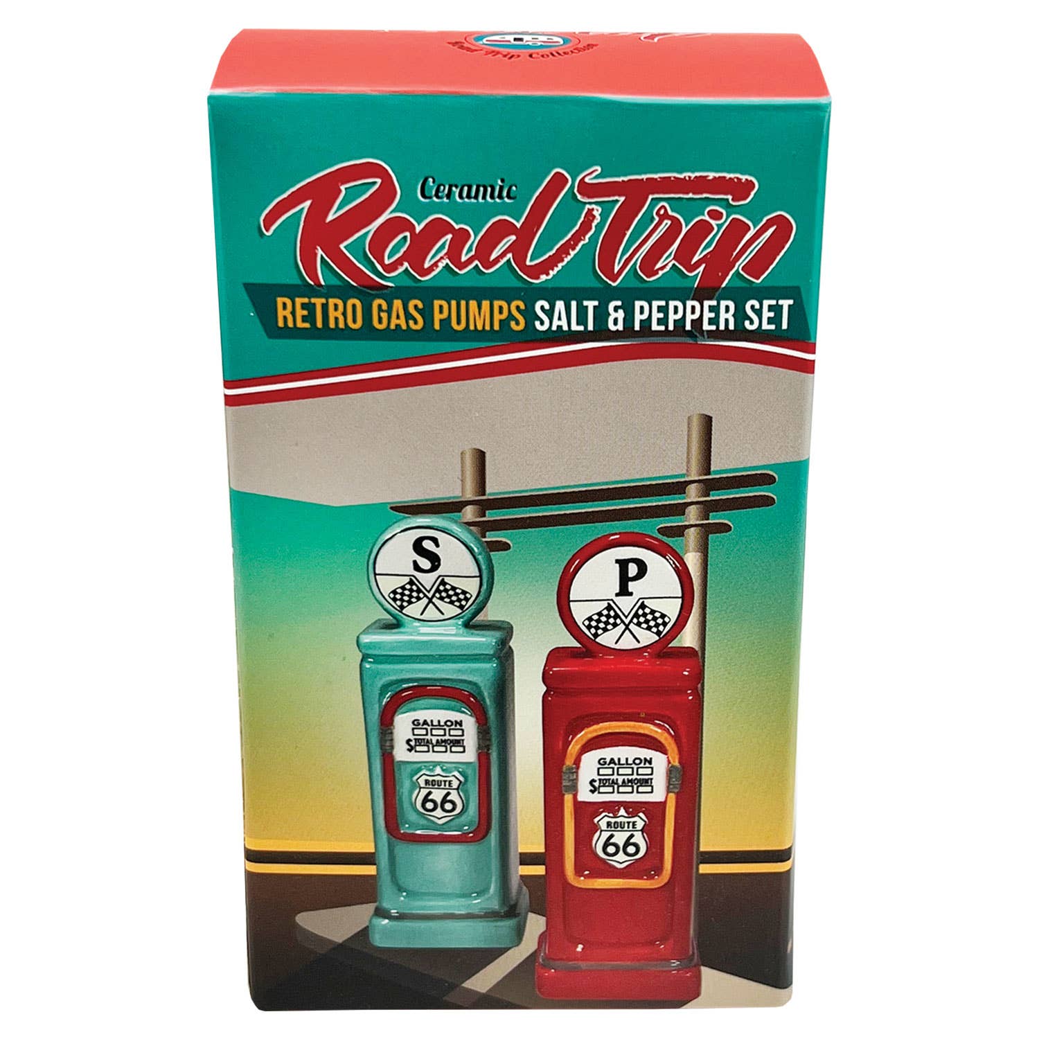 Streamline - Venta al por mayor Juegos de salero y pimentero - Juego de bombas de gas Road Trip S& P2