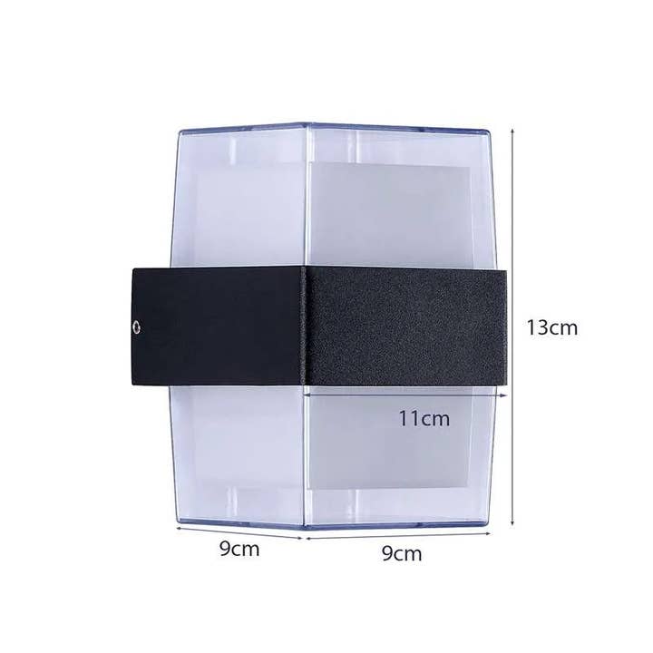 Ledsone - Wholesale Outdoor/Lawn Light - Cuboid Box 12W Up/Down IP54 LED Outdoor Wall Sconce Light~49633