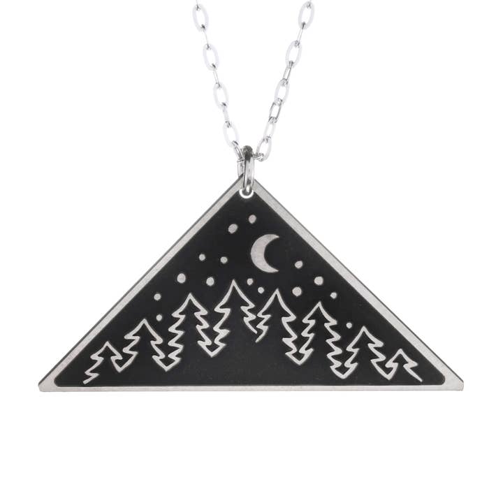 Forest Triangle Necklace for wholesale by The Bearded Jeweler