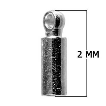 CR-184 Embout de cordon fait main en cuivre avec placage rhodium noir et boucle – Composant de bijou indien pour la vente par Bali Designs