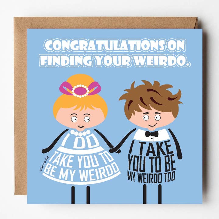 Encontrando a tu rarito | Tarjeta de boda linda y divertida | Felicidades para venta al por mayor de VERSED AID