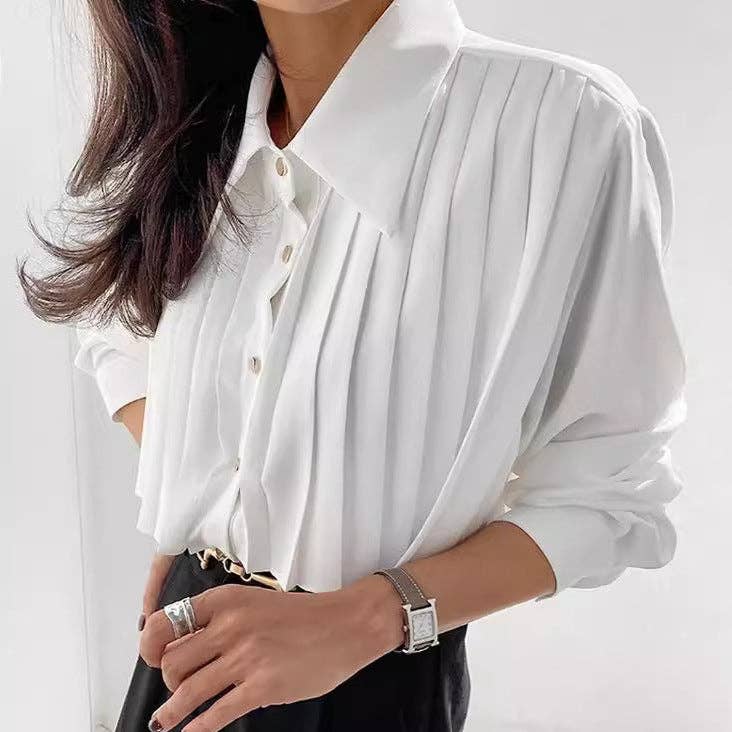 Marayn – wholesale Buttoned-down shirt – Women's – 2025 NEW Chic White Shirt French Design Elevated Style0