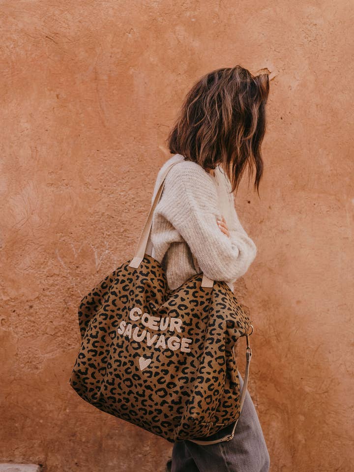 XL Einkaufstasche Sauvage - Leopardenmuster für den Großhandel von Zakuw