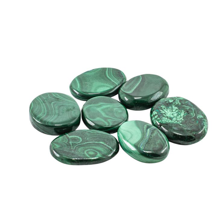 Quasar Gems USA - Wholesale Spiritual Stone/Crystal - Malachite Smooth Stones Small2