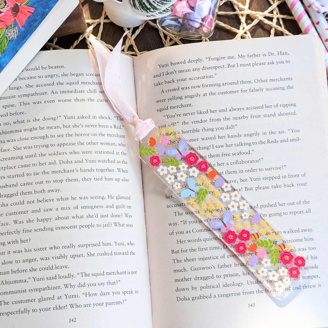 Elegance Create - Wholesale Bookmark - Spring Floral Bookmark1