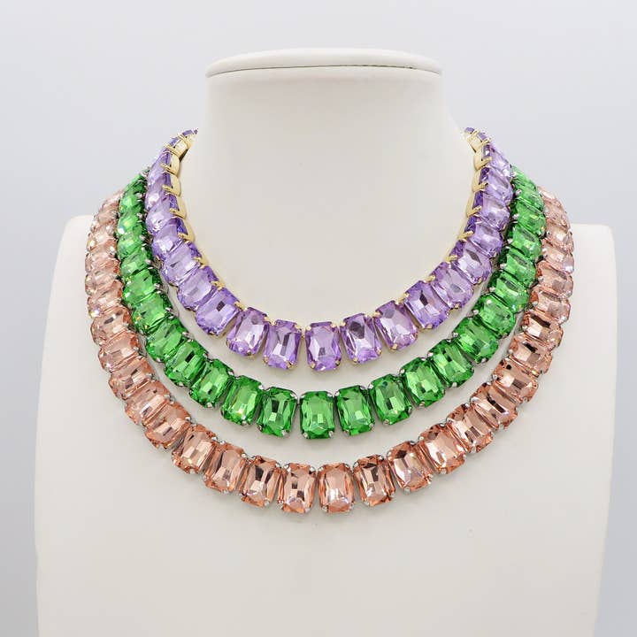 MARGOT small - collier con pietre sfaccettate - LUCE COLLECTION for wholesale by Daemon srls