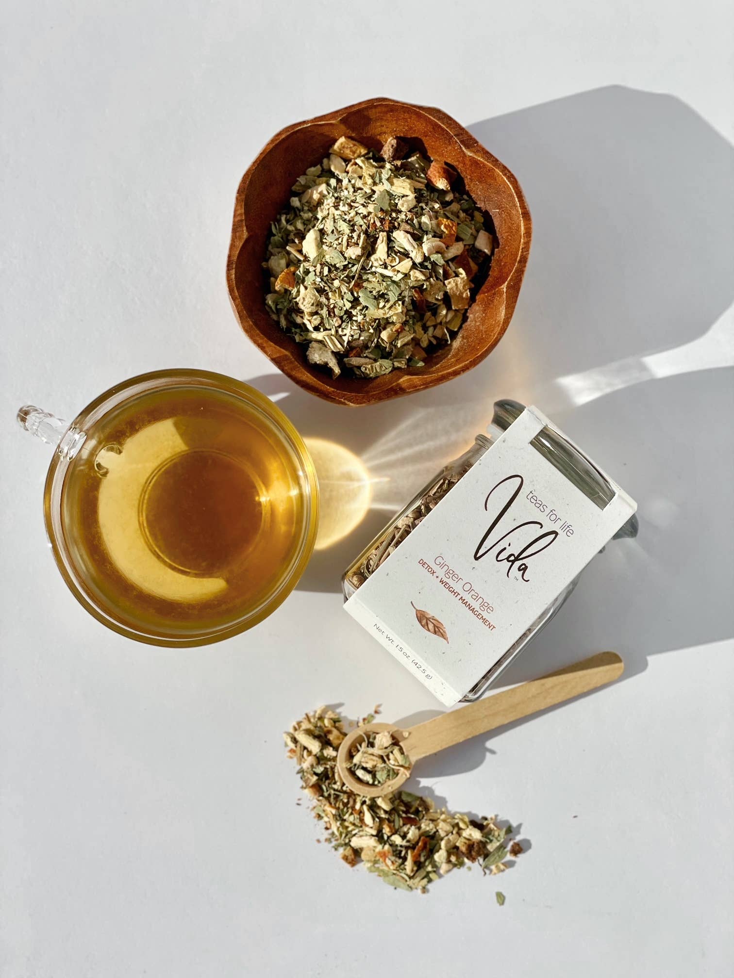 Vida Teas For Life – Großhandel Loser Tee – Ginger Orange BULK | detox+Gewicht-Management | 100 Portionen10