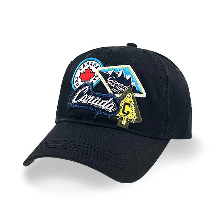 Kanada Multi-Patch Lässige Klassische Kappe für den Großhandel von Northern Icons Canada