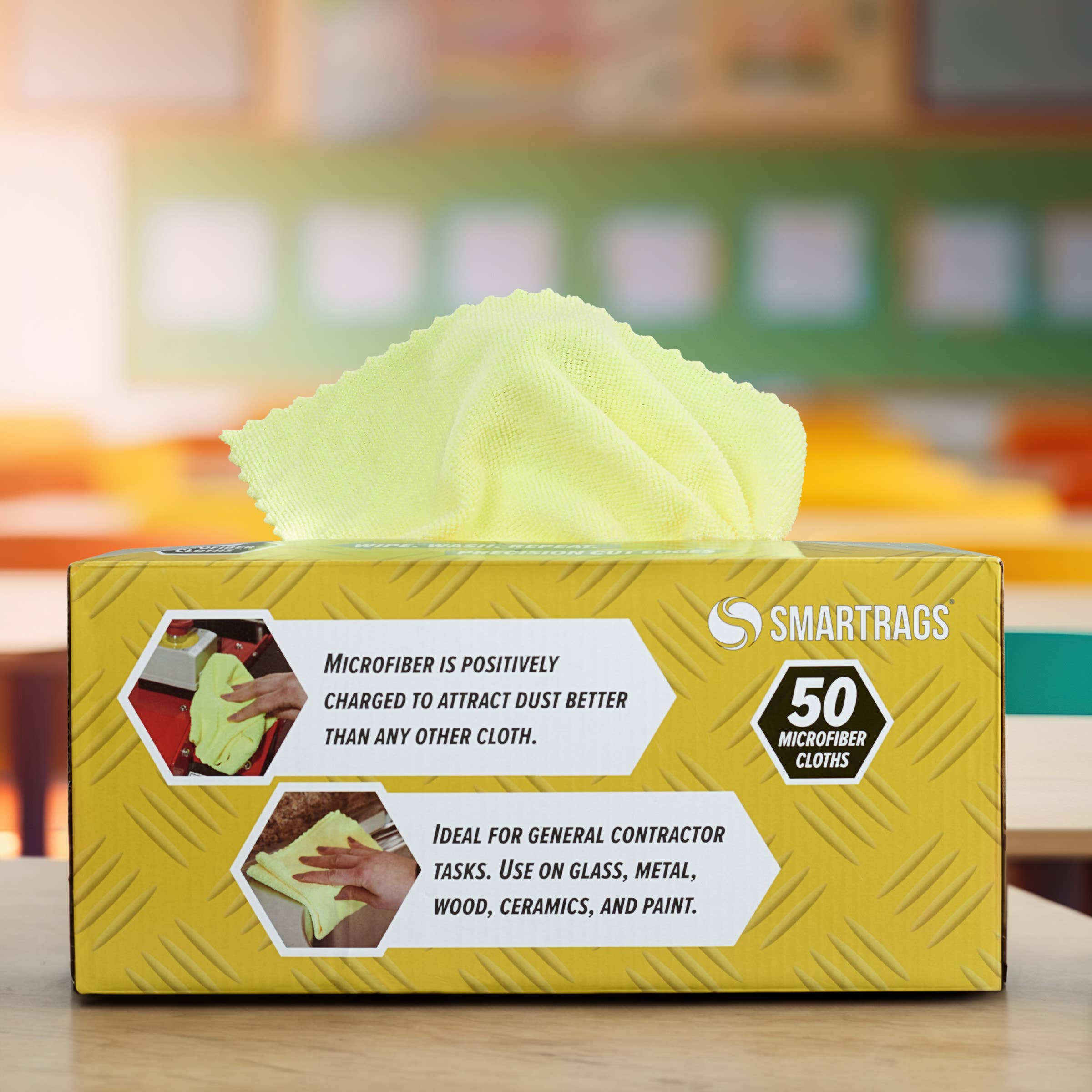 Arkwright Home - Wholesale Cleaning Cloth - Microfiber Smart Rag Cleaning Cloths (Box of 50) 12x1216