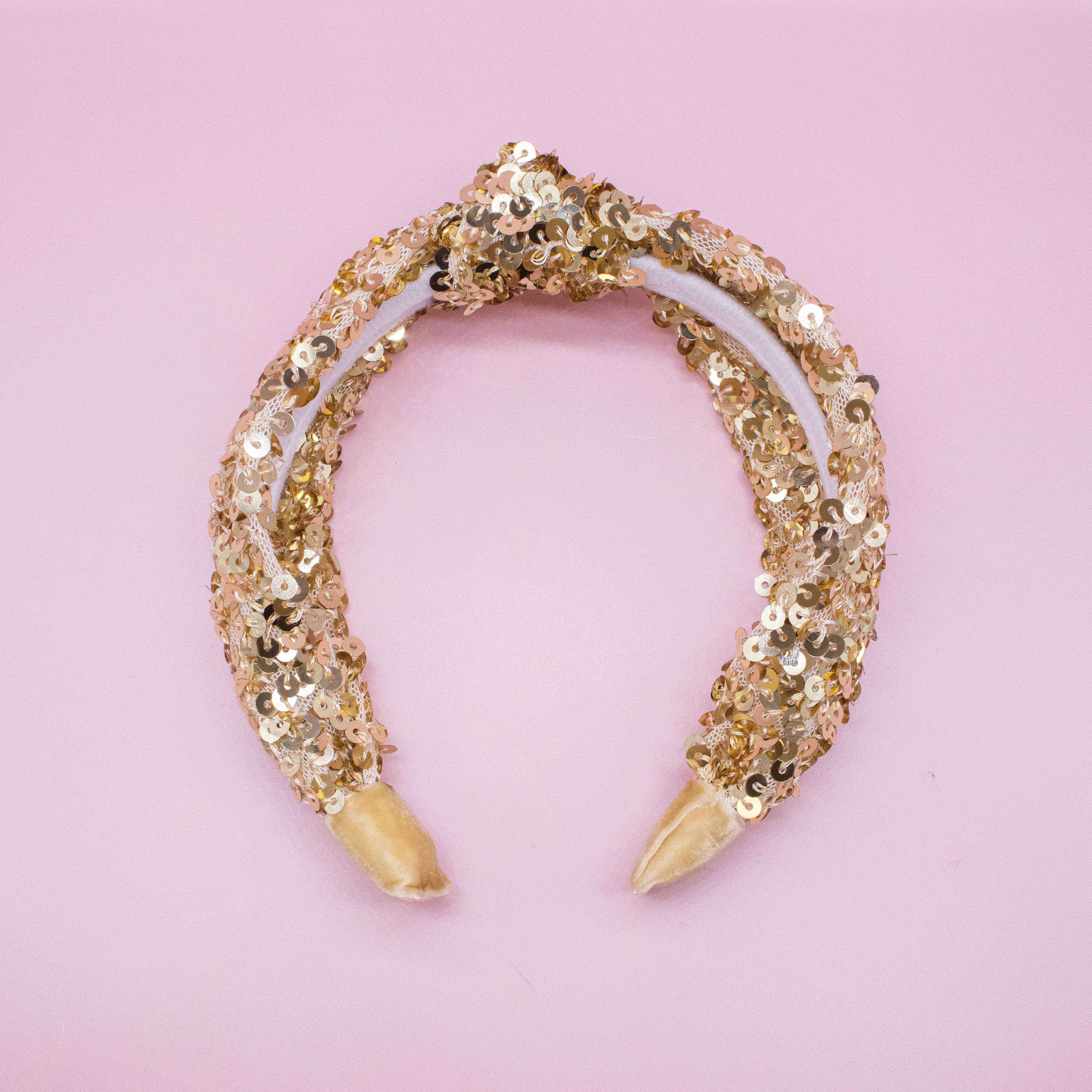 Frog Sac - Wholesale Fashion Headband - Kids - Kids Knot Headband - Sequin Knotted Hair Band Accessories56