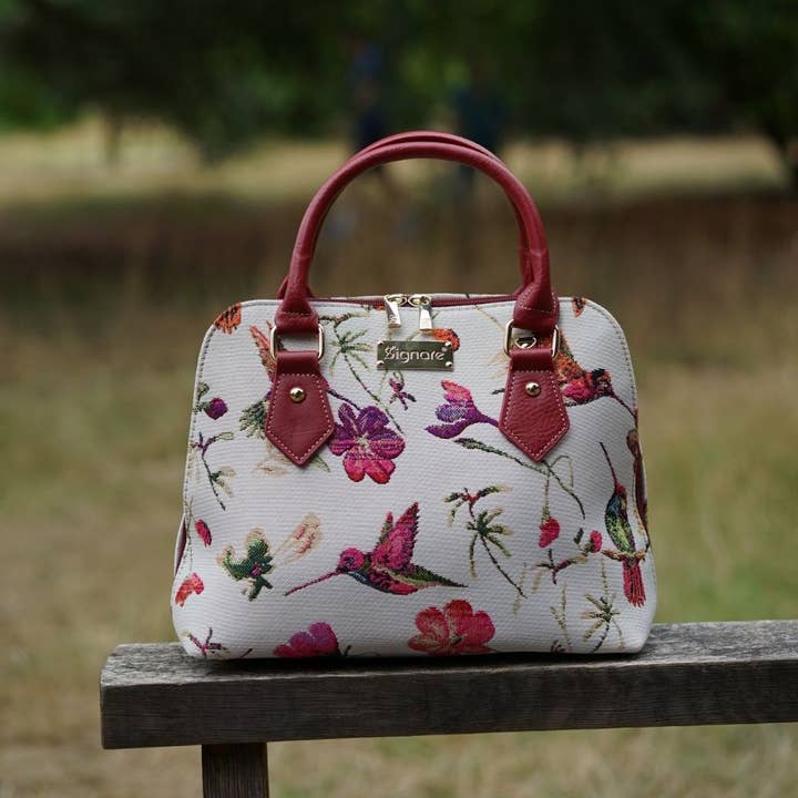 SignareArt - Vente Sac à main avec poignée sur le dessus – femme - CONV-HUMM | Sac à main convertible à poignée supérieure Hummingbird2