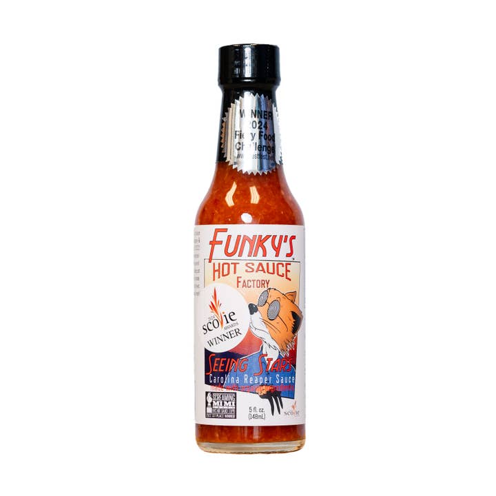 Seeing Stars (Ridiculously Hot) for wholesale by Funky's Hot Sauce Factory