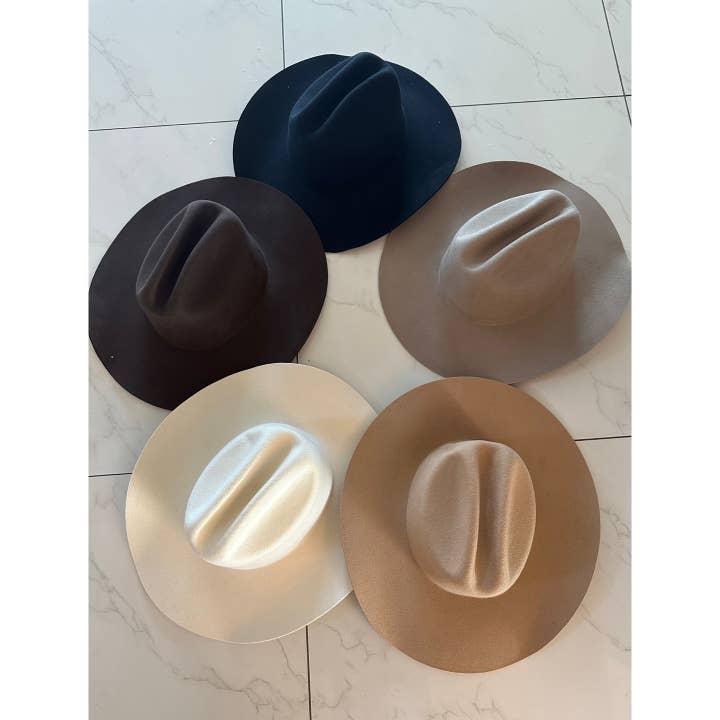 One and Only Accessories - Wholesale Cowboy Hat - Women's - Classic cattleman cowboy hat in Australian wool